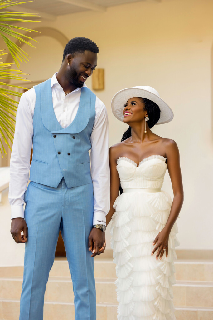 MunaLuchi Bride's issue 32 cover couple, Charity Lawson & Dotun Olubeko (from Season 20 of ABC’s hit TV show, The Bachelorette), celebrate one year of love!