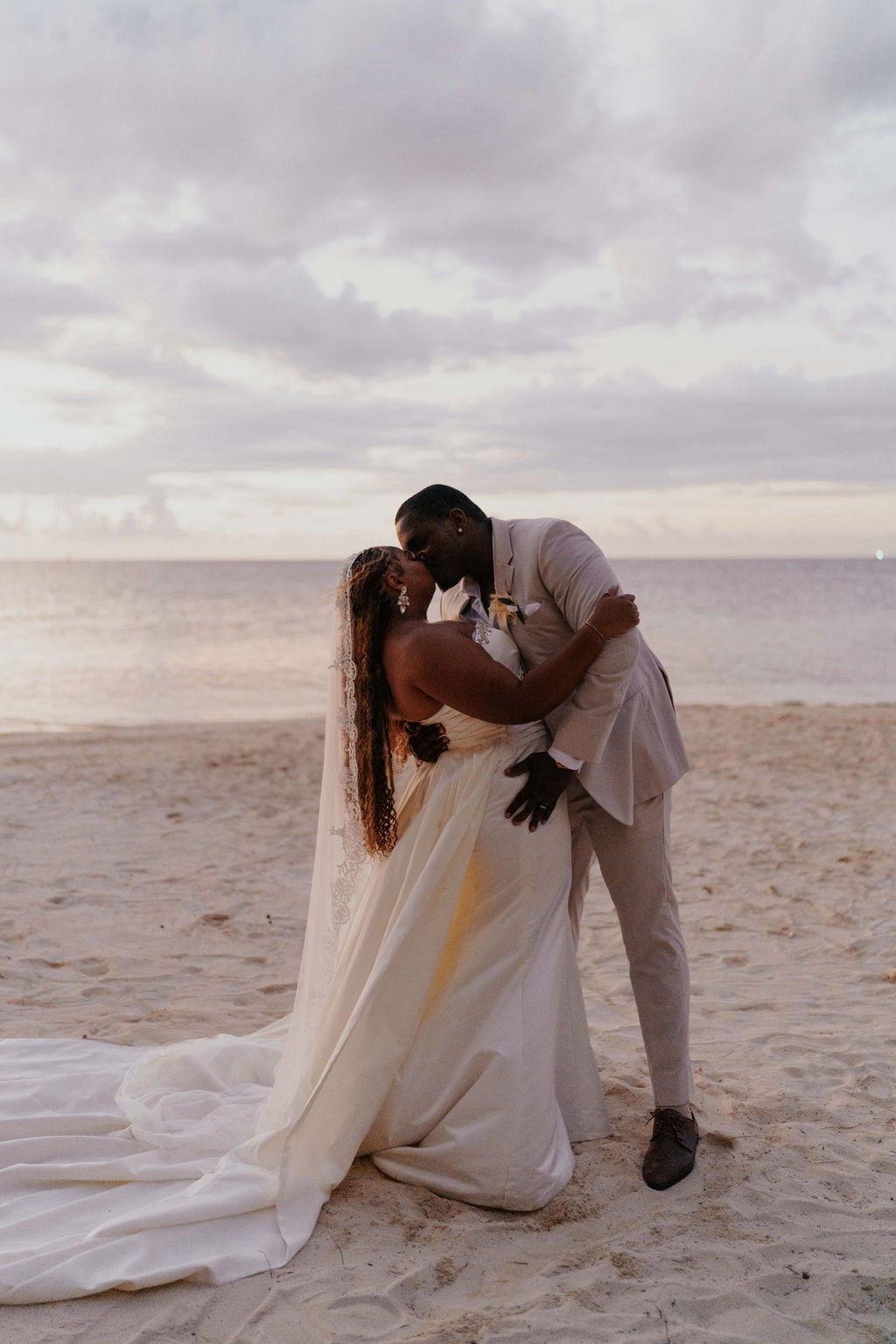 Destination Wedding at Oyster Bay Jamaica Features Caribbean Bohemian  Glamour - Munaluchi Bride, image size:1024x1536