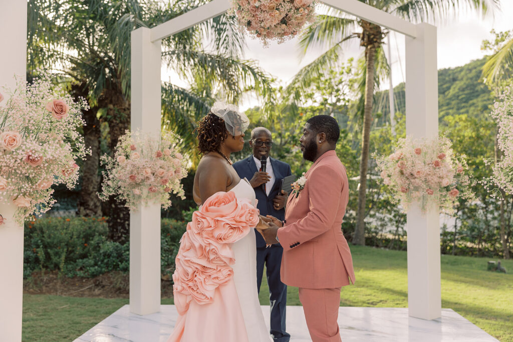 Krystal and Alonzo's Dreamy Tropical Garden Wedding in Marigot Bay