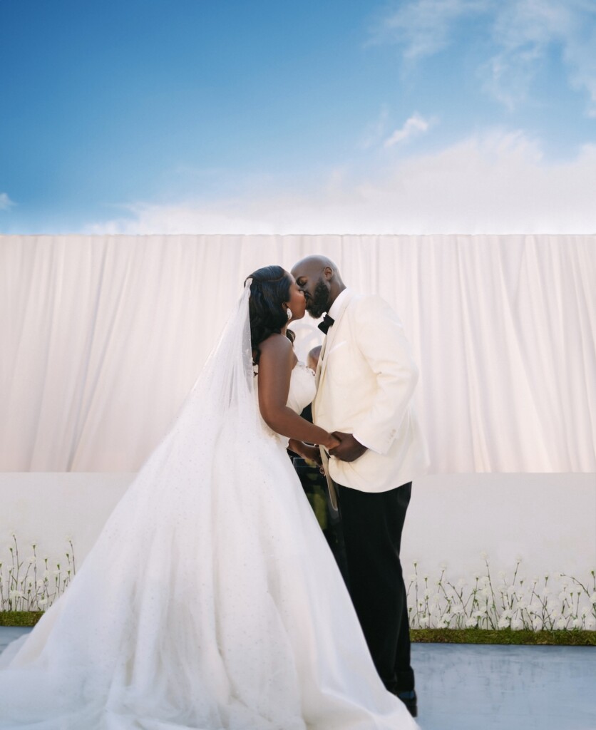 Ebony and Tony's 2-day nuptials, including a white wedding and traditional Ghanaian wedding, came to life in the South of France.
