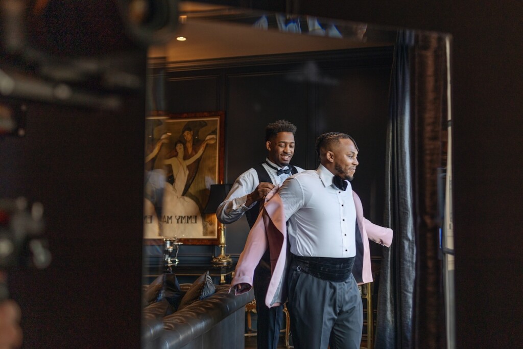 Ashley and William's nuptials at the Park Chateau Estate and Gardens in New Brunswick, New Jersey, featured a glamorous "Great Gatsby meets the Harlem Renaissance" theme with nods to the roaring twenties.