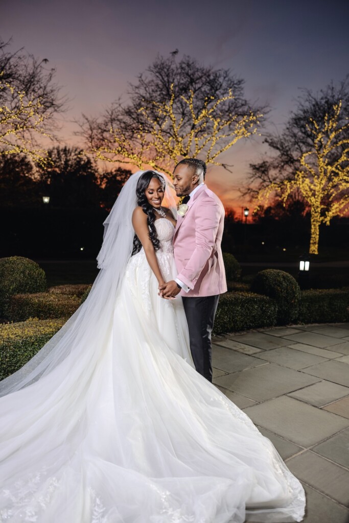 Ashley and William's nuptials at the Park Chateau Estate and Gardens in New Brunswick, New Jersey, featured a glamorous "Great Gatsby meets the Harlem Renaissance" theme with nods to the roaring twenties.