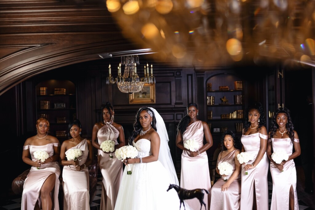 Ashley and William's nuptials at the Park Chateau Estate and Gardens in New Brunswick, New Jersey, featured a glamorous "Great Gatsby meets the Harlem Renaissance" theme with nods to the roaring twenties.