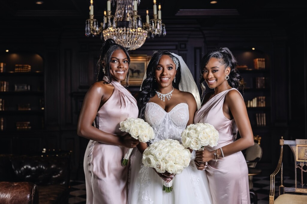 Ashley and William's nuptials at the Park Chateau Estate and Gardens in New Brunswick, New Jersey, featured a glamorous "Great Gatsby meets the Harlem Renaissance" theme with nods to the roaring twenties.