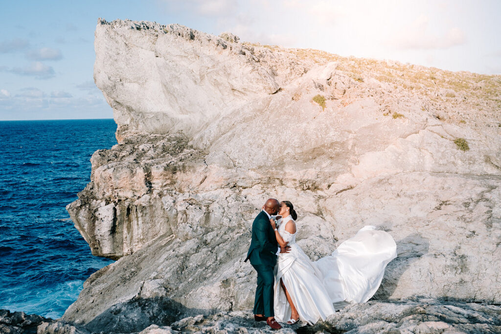 Peteche and Nicholas island-hopped across the Bahamas via plane for their unconventional, luxurious Bahamian wedding!