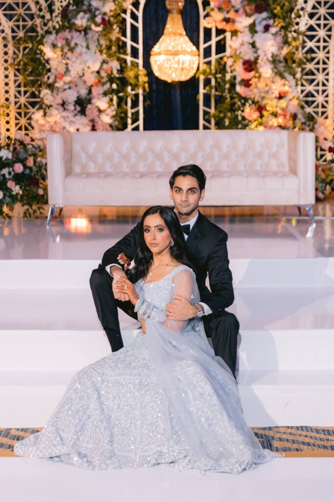 Combining traditional Hindu customs with Western elements, Soma and Arya celebrated their marriage with three luxurious events in The Woodlands, Texas.