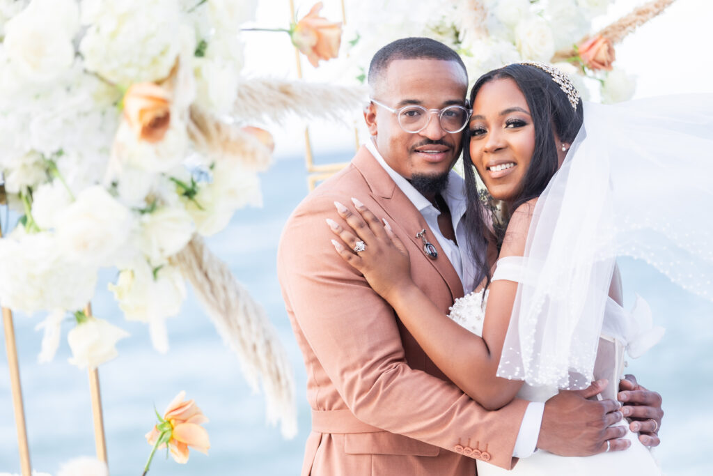 This travel-loving bride and groom exchanged their vows during a luxurious, romantic destination wedding in Jamaica overlooking Montego Bay.