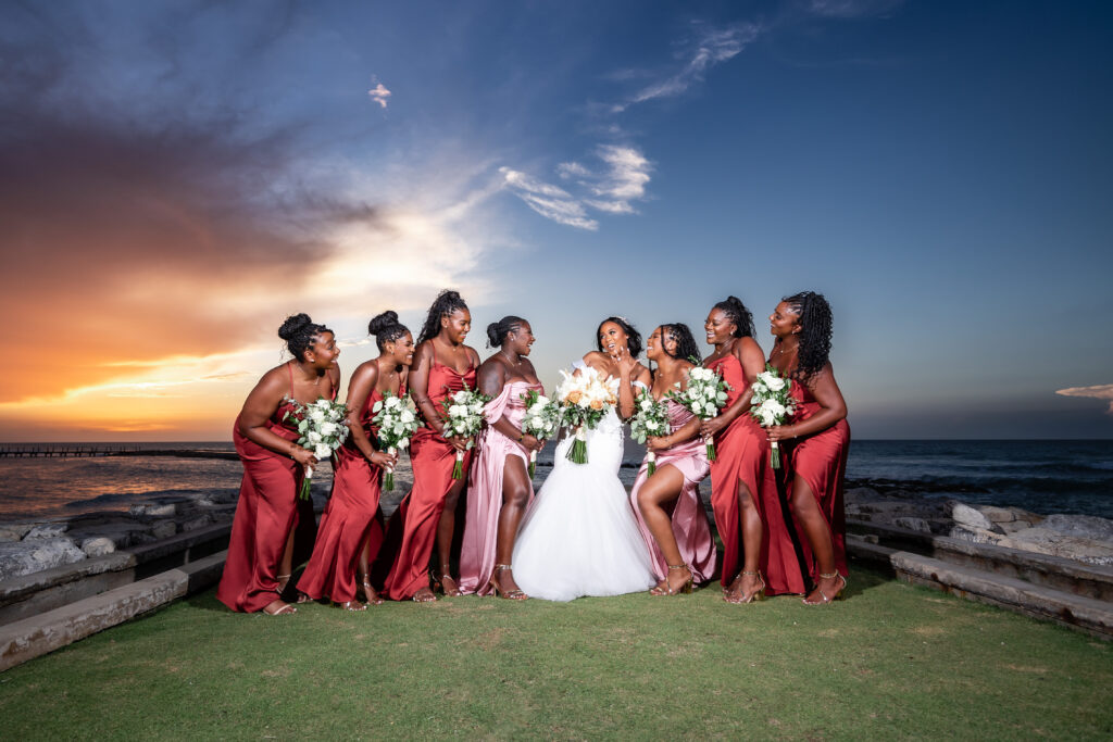 This travel-loving bride and groom exchanged their vows during a luxurious, romantic destination wedding in Jamaica overlooking Montego Bay.
