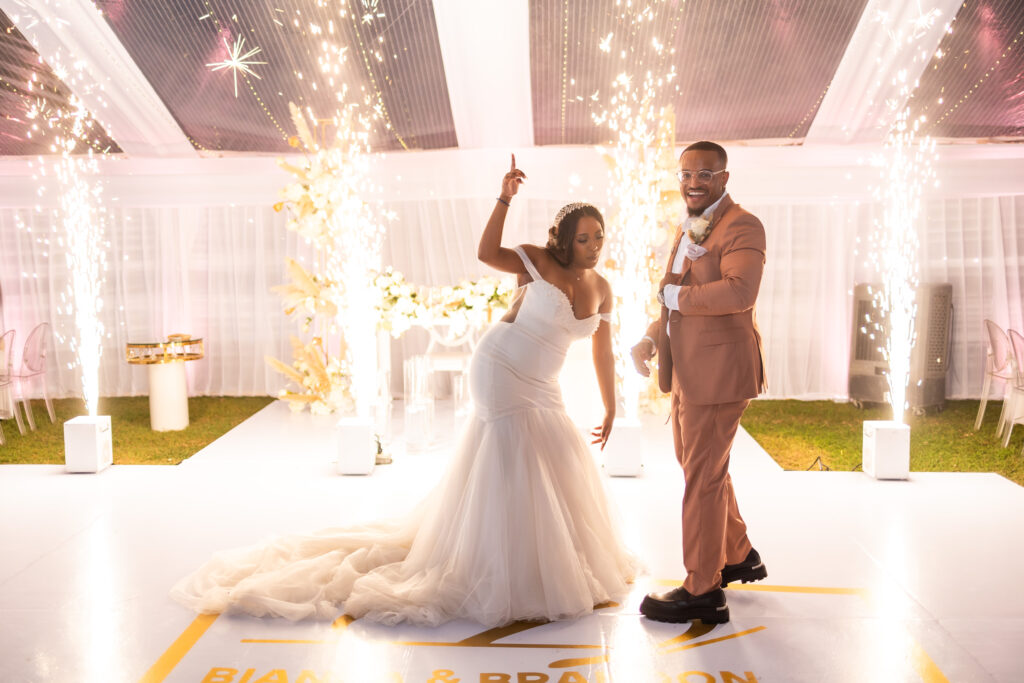 This travel-loving bride and groom exchanged their vows during a luxurious, romantic destination wedding in Jamaica overlooking Montego Bay.