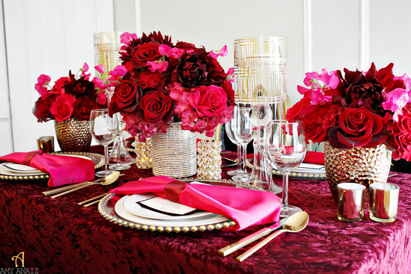 From red florals to pretty pink place settings, we've rounded up our top 10 romantic tablescape ideas for Galentine's or Valentine's Day.