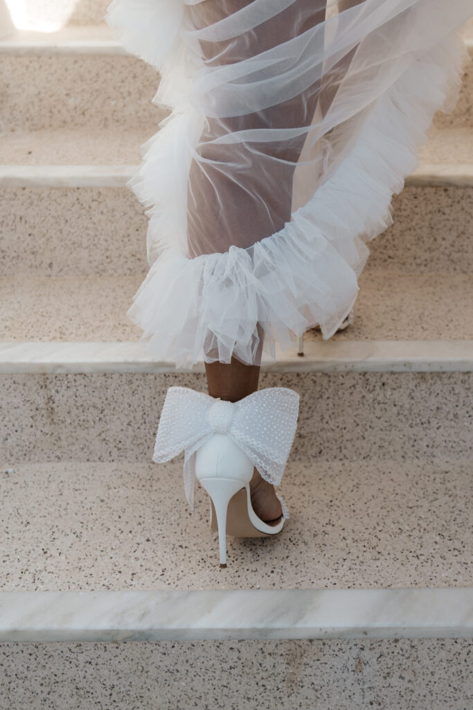 This Greek destination wedding (ft. in Issue 33) features sexy and intimate details with a diamond-inspired virtually designed wedding dress!