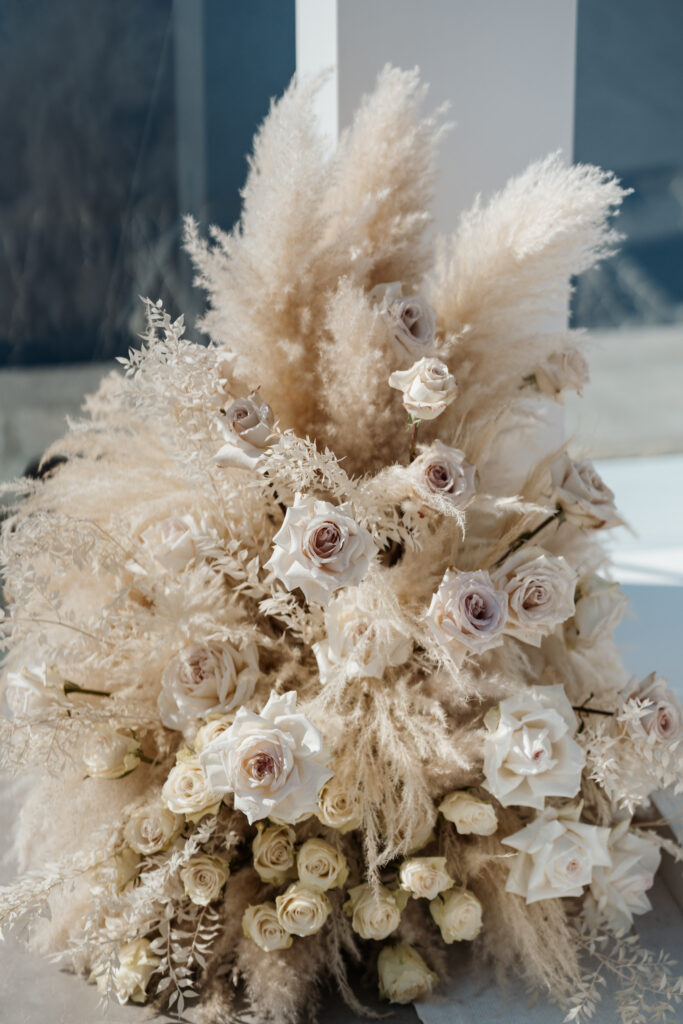 This Greek destination wedding (ft. in Issue 33) features sexy and intimate details with a diamond-inspired virtually designed wedding dress!