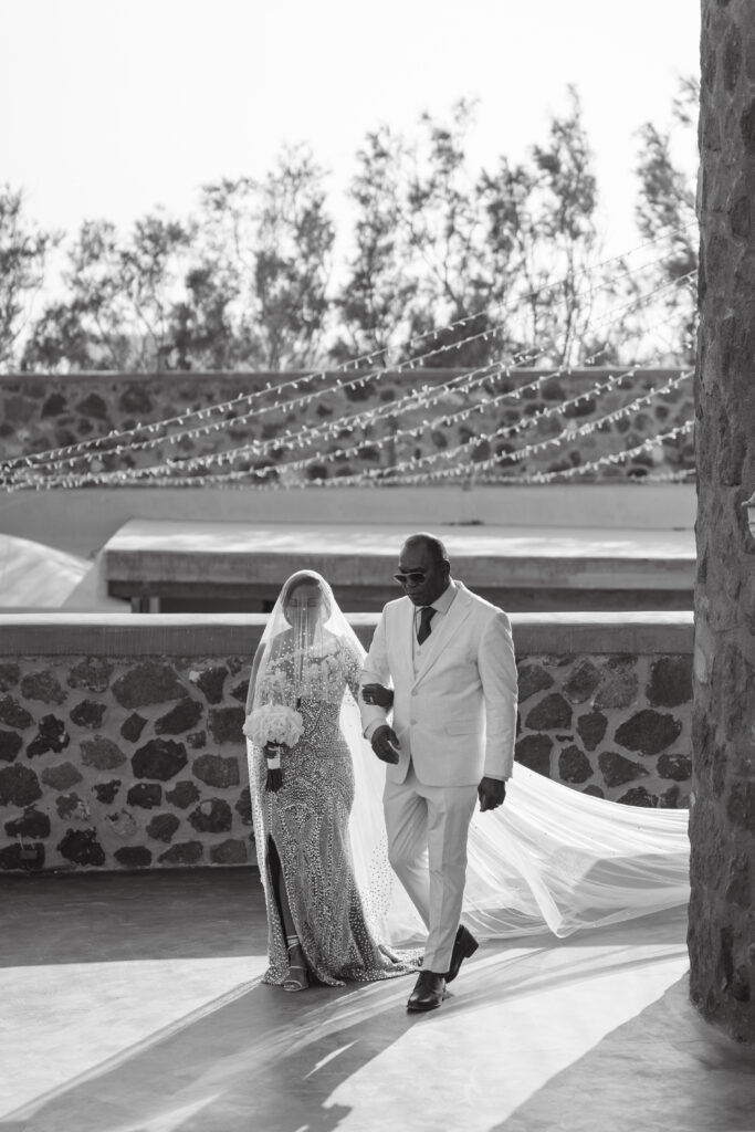 This Greek destination wedding (ft. in Issue 33) features sexy and intimate details with a diamond-inspired virtually designed wedding dress!