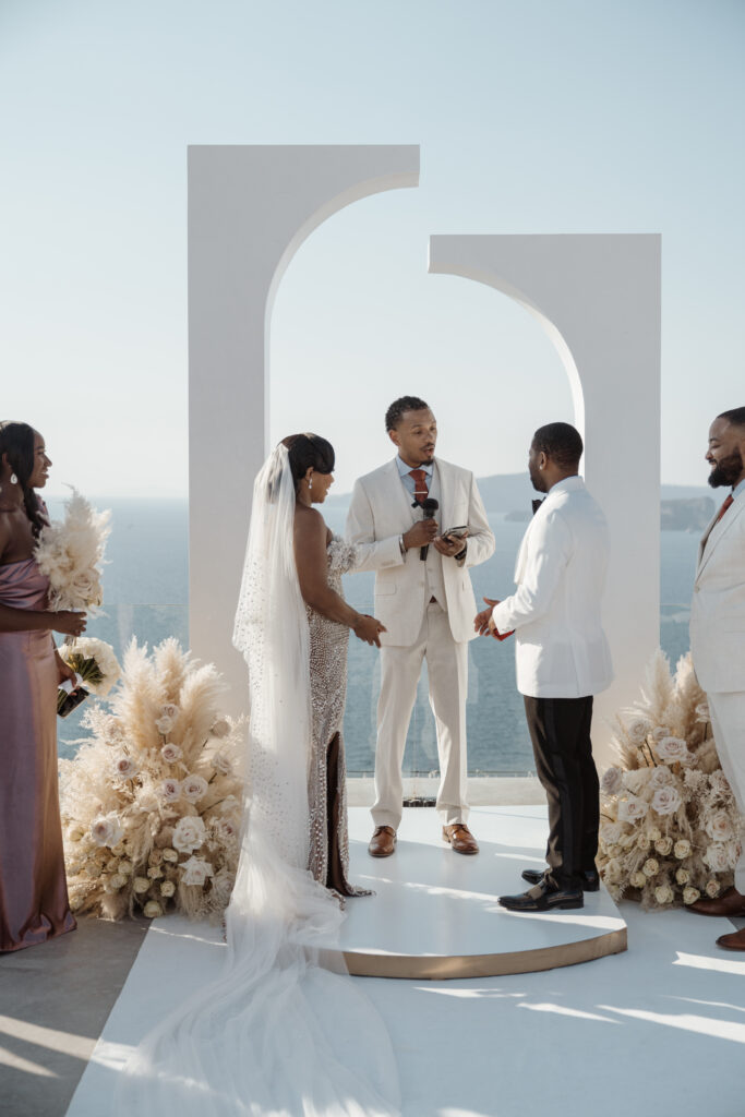 This Greek destination wedding (ft. in Issue 33) features sexy and intimate details with a diamond-inspired virtually designed wedding dress!
