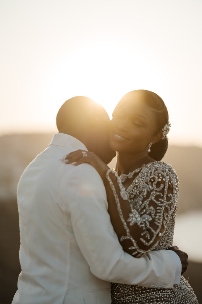 This Greek destination wedding (ft. in Issue 33) features sexy and intimate details with a diamond-inspired virtually designed wedding dress!