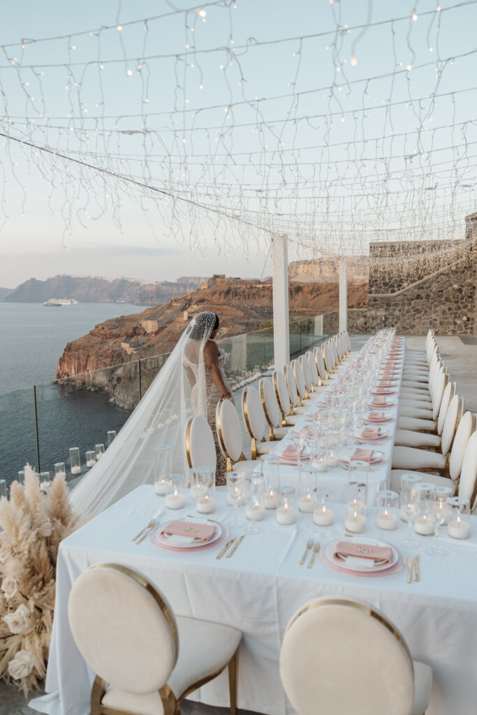 This Greek destination wedding (ft. in Issue 33) features sexy and intimate details with a diamond-inspired virtually designed wedding dress!