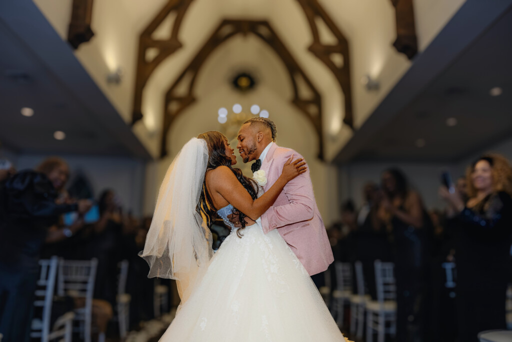 Ashley and William's nuptials at the Park Chateau Estate and Gardens in New Brunswick, New Jersey, featured a glamorous "Great Gatsby meets the Harlem Renaissance" theme with nods to the roaring twenties.