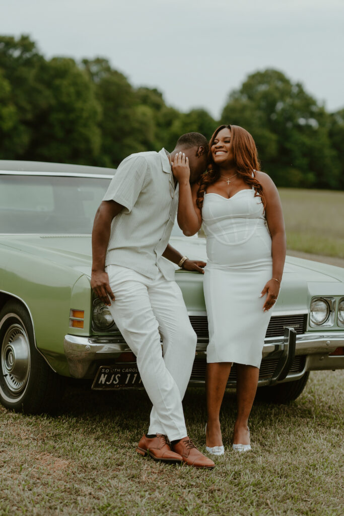 Dominque and Kyle celebrated their timeless love with a simple and sophisticated 1970s-inspired engagement session, featured in Issue 33!