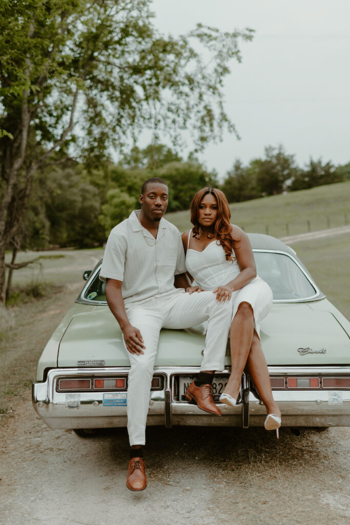 Dominque and Kyle celebrated their timeless love with a simple and sophisticated 1970s-inspired engagement session, featured in Issue 33!