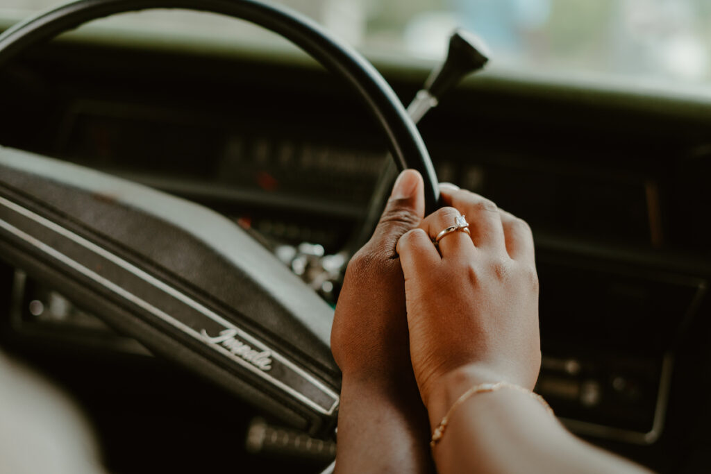 Dominque and Kyle celebrated their timeless love with a simple and sophisticated 1970s-inspired engagement session, featured in Issue 33!