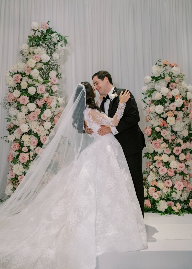 Combining the bride's Afghan heritage with the groom's Egyptian background, Saha and Gamal tied the knot in a timeless multicultural wedding celebration at the Ritz-Carlton in Washington DC, the city where they first met. 
