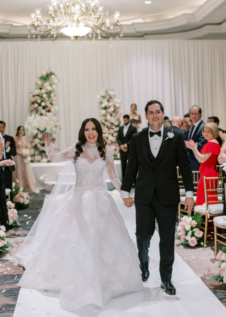 Combining the bride's Afghan heritage with the groom's Egyptian background, Saha and Gamal tied the knot in a timeless multicultural wedding celebration at the Ritz-Carlton in Washington DC, the city where they first met. 