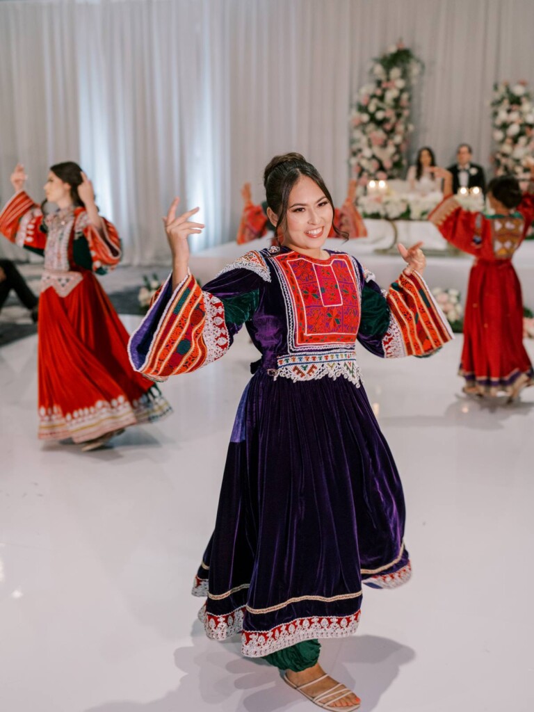 Combining the bride's Afghan heritage with the groom's Egyptian background, Saha and Gamal tied the knot in a timeless multicultural wedding celebration at the Ritz-Carlton in Washington DC, the city where they first met. 