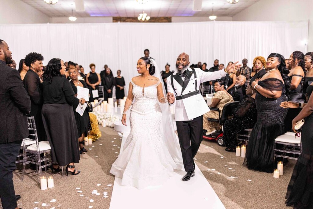 Three years after first crossing paths in 2021, Scoot and Chana said "yes" to forever in a glamourous black and white wedding celebration in Summerville, South Carolina.