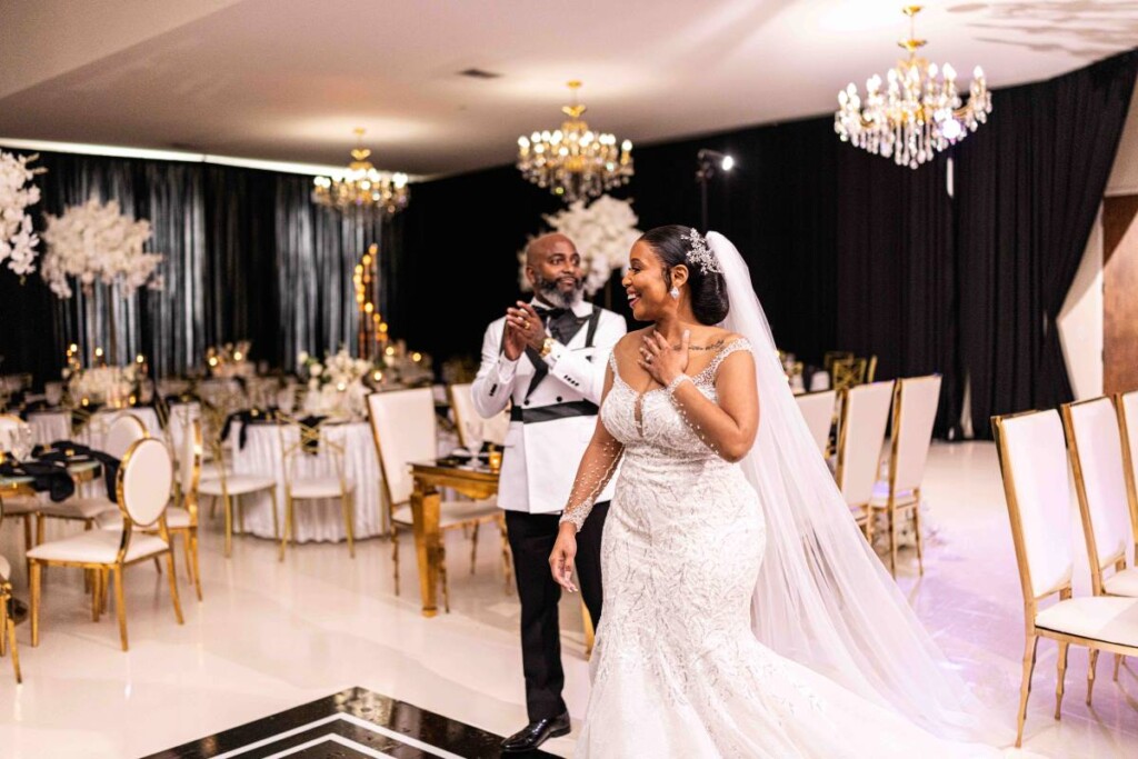 After crossing paths in 2021, Scoot and Chana said "yes" to forever in a glamorous black and white wedding celebration in Summerville, SC.