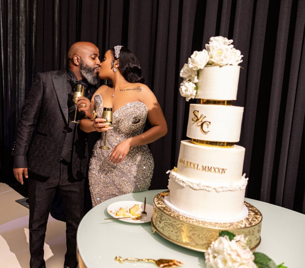 After crossing paths in 2021, Scoot and Chana said "yes" to forever in a glamorous black and white wedding celebration in Summerville, SC.
