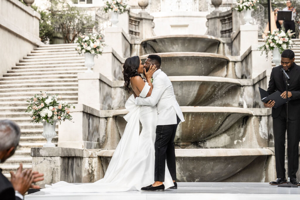 Audrey and Stewart's ethereal multicultural wedding weekend featuring a live ballerina and elegant venue is featured in Issue 33!