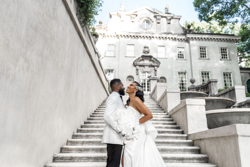 Audrey and Stewart's ethereal multicultural wedding weekend featuring a live ballerina and elegant venue is featured in Issue 33!
