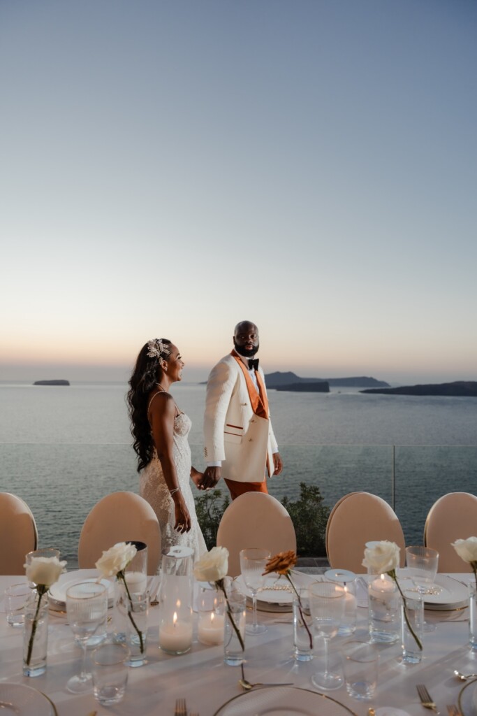 Valerie and Kingsley's gorgeous wedding in Santorini, Greece, was featured in Issue 33! Read how they found lifetime love four doors down.