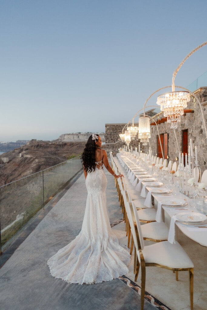 Valerie and Kingsley's gorgeous wedding in Santorini, Greece, was featured in Issue 33! Read how they found lifetime love four doors down.