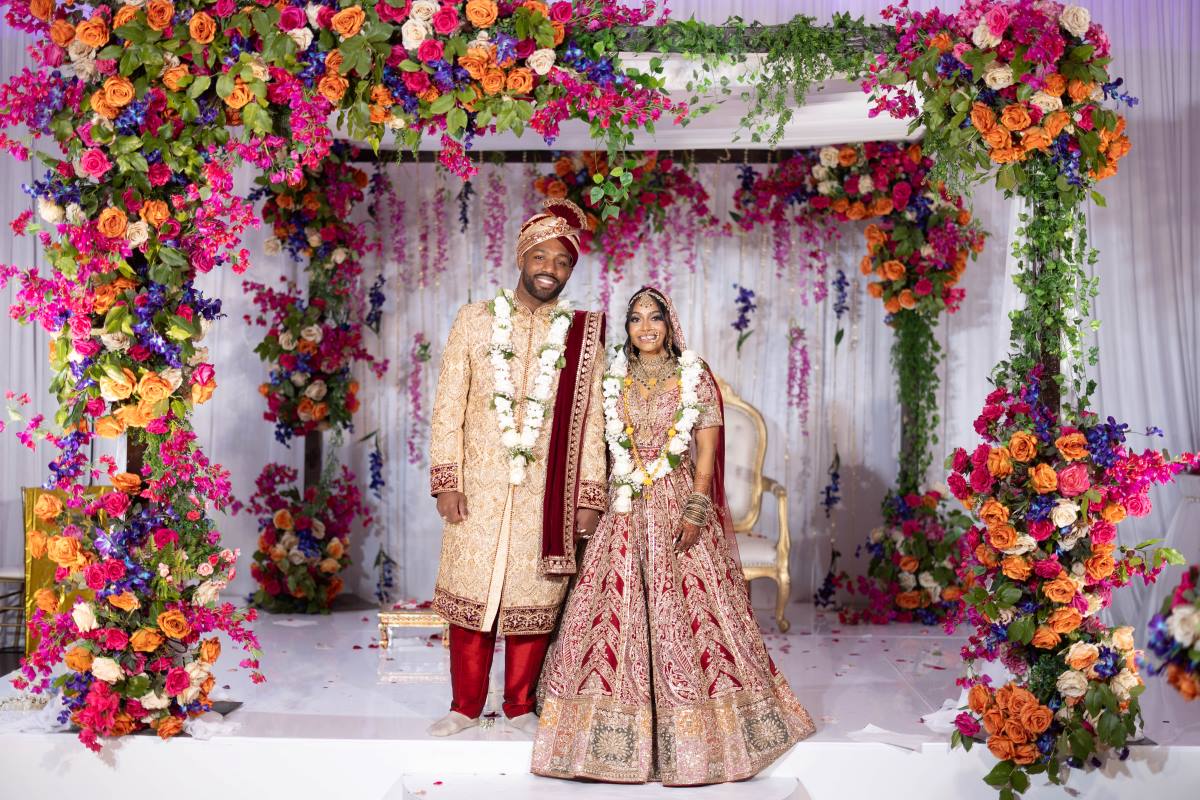 Vishwani and Wyatt’s Multievent Wedding in East Northport, NY Was the Perfect Celebration of Love, Family, and Culture