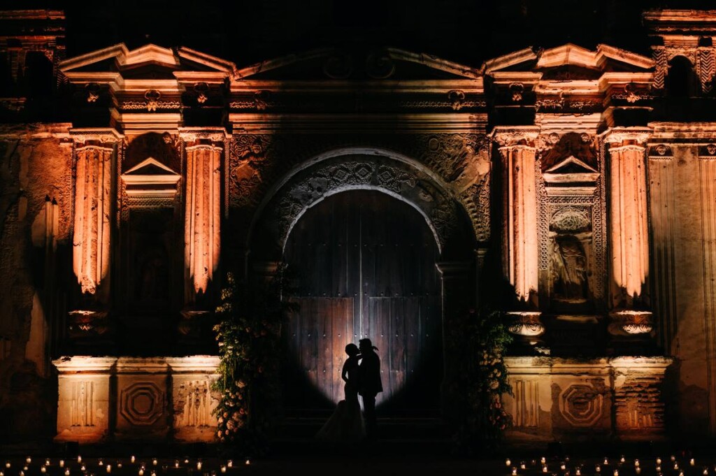 Rose and Chuck cemented their love in a timeless destination wedding amid ancient ruins in Antigua, Guatemala.