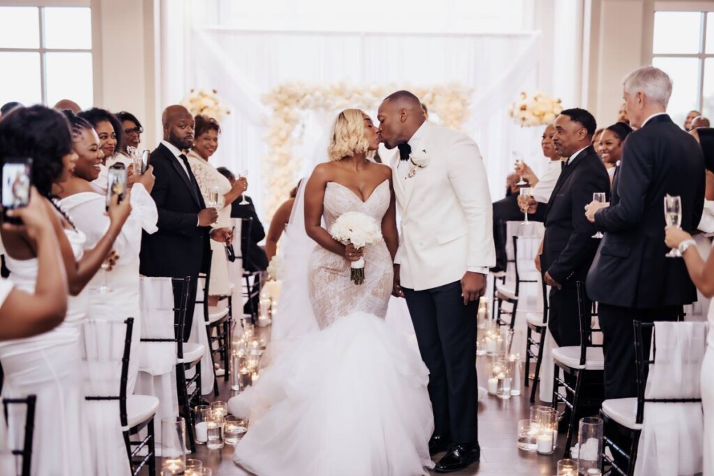 Four years after first connecting via social media, Danielle and Jachovian (Jay) said "yes" to forever in a romantic black and white wedding in Murfreesboro, Tennessee.