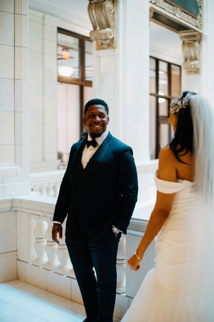 Jazzmin and Olumayokun were married among masterpieces in a dreamy summer wedding at an iconic art museum in Detroit, Michigan.