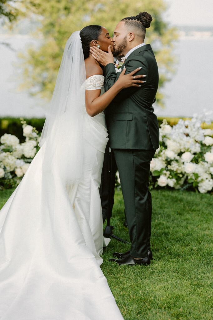 Black love and culture took the cake at Cami and Jonathan's beautiful wedding in Rhode Island, which was featured in MunaLuchi Bride magazine, Issue 33!