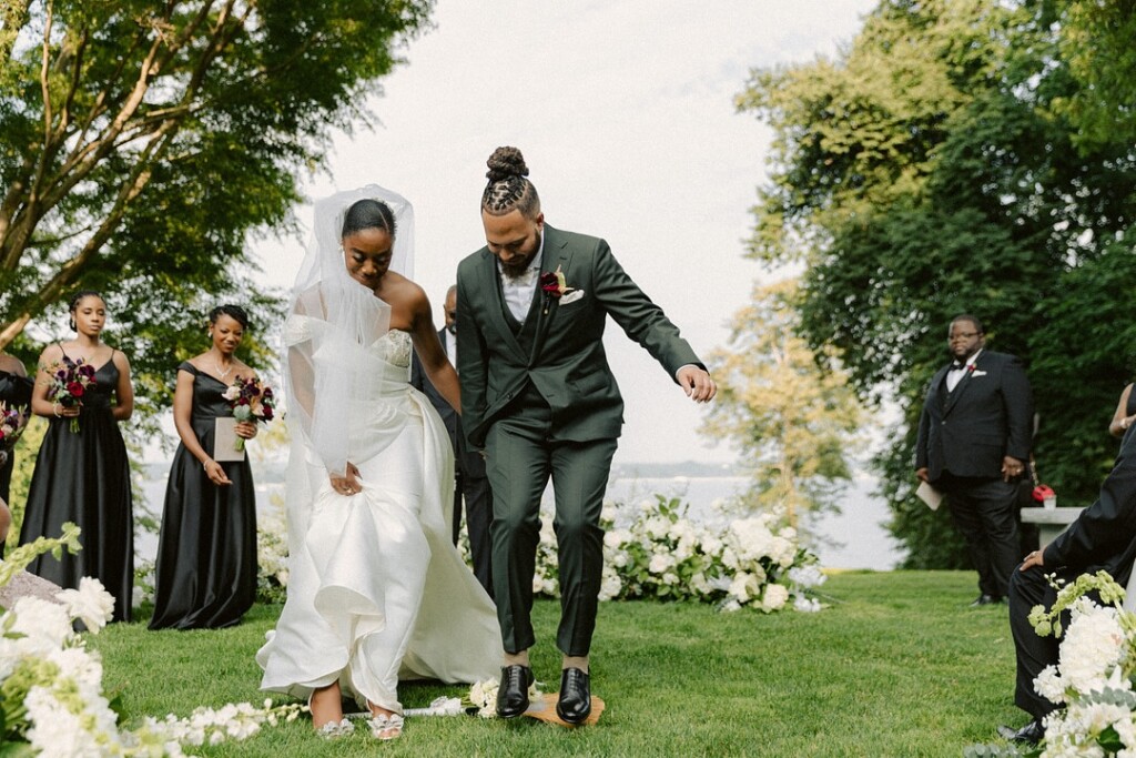 Black love and culture took the cake at Cami and Jonathan's beautiful wedding in Rhode Island, which was featured in MunaLuchi Bride magazine, Issue 33!