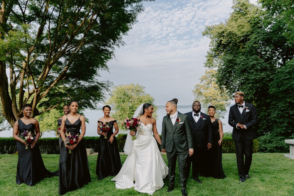 Black love and culture took the cake at Cami and Jonathan's beautiful wedding in Rhode Island, which was featured in MunaLuchi Bride magazine, Issue 33!