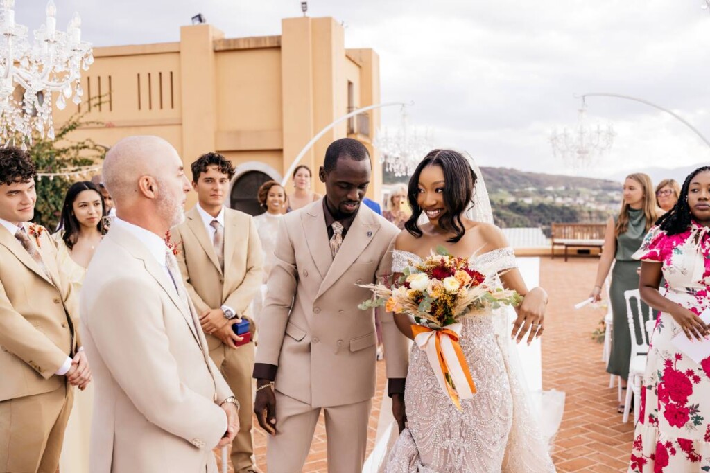 Surrounded by their closest family and friends, David and Mel tied the knot in an intimate destination wedding in southern Italy.