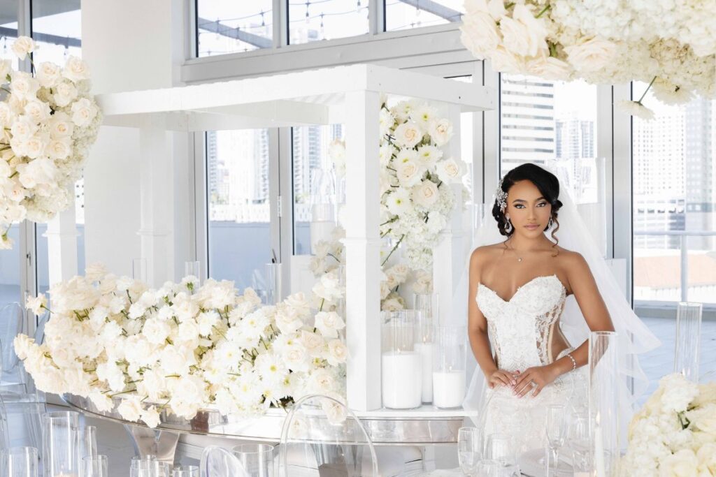 Ethereal Styled Rooftop Wedding Shoot in Miami