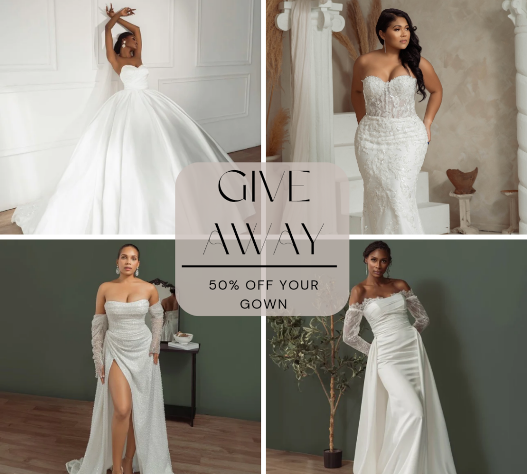 Dress Giveaway Alert: Win 50% OFF a Custom Sara E. Bridal Gown at A Brides Expo 2025 in Fort Lauderdale, FL, on June 29, 2025.