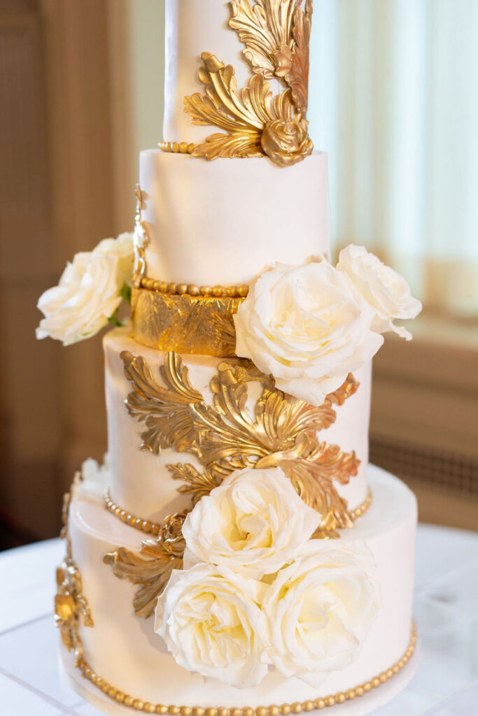 gold and white