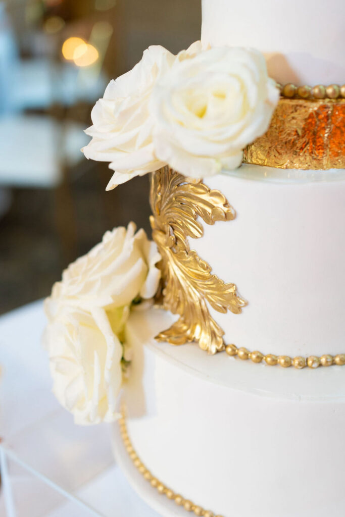 gold and white