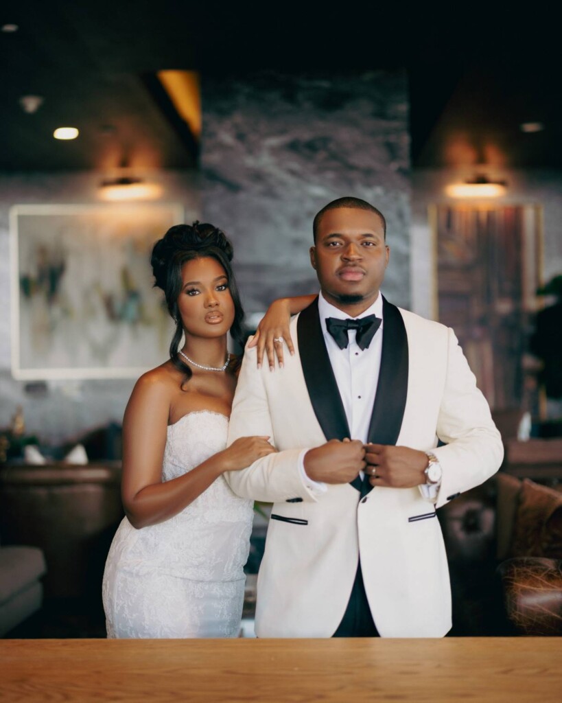 Niya and Jawon took their love to new heights with an opulent Atlanta wedding that ended in a helicopter ride overlooking the city.