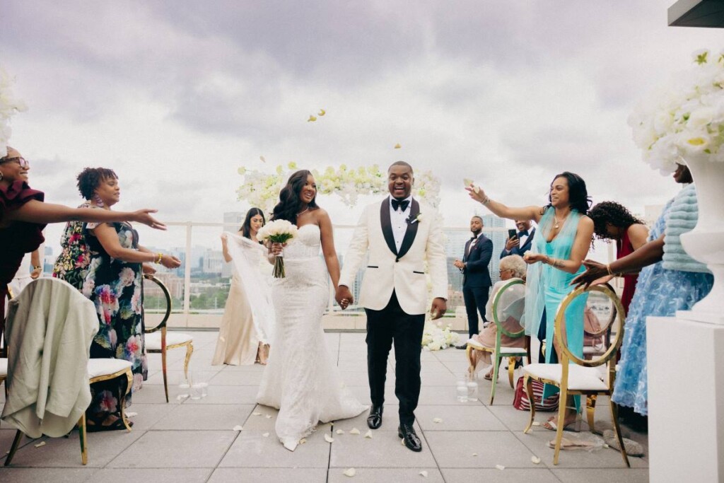 Niya and Jawon took their love to new heights with an opulent Atlanta wedding that ended in a helicopter ride overlooking the city.