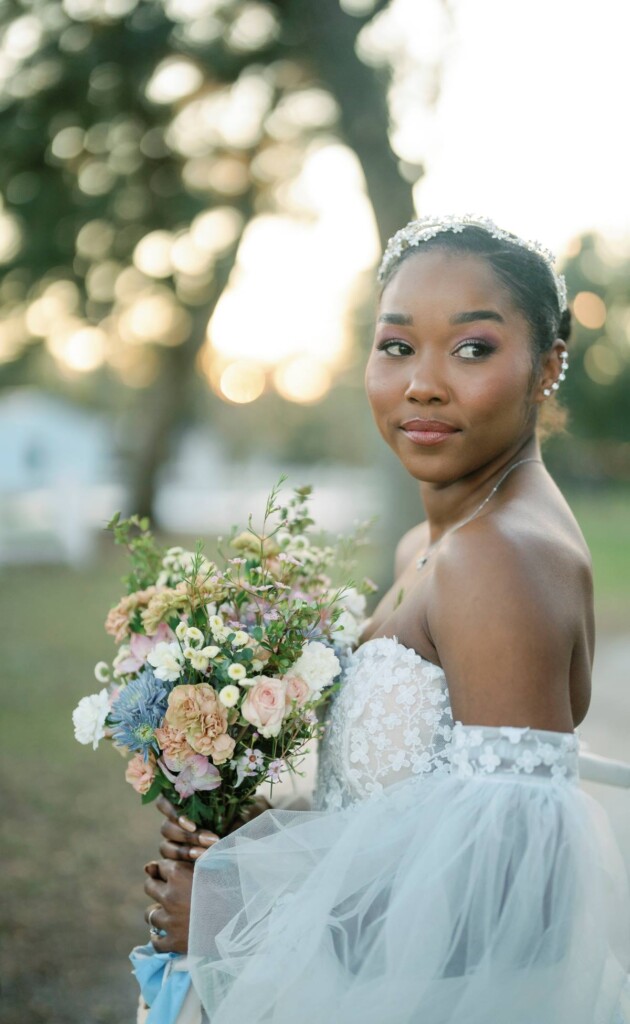 Muted tones and refined textures come together to reimagine elegance in this dreamy pastel styled shoot in Tampa, Florida.