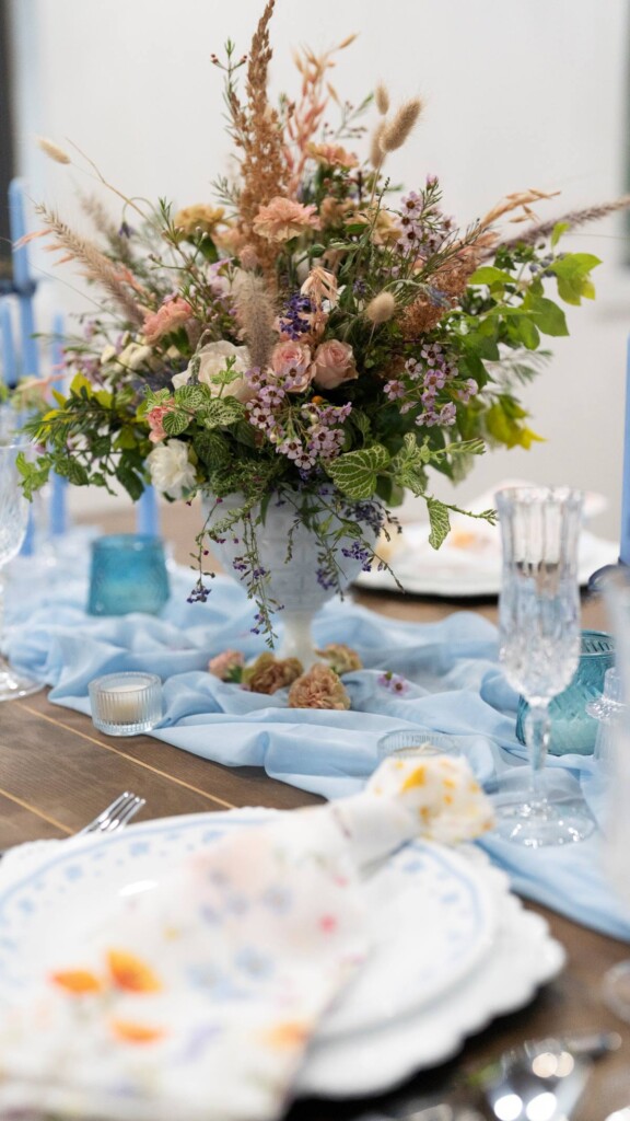 Muted tones and refined textures come together to reimagine elegance in this dreamy pastel styled shoot in Tampa, Florida.